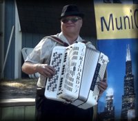Richard Krizan, Accordionist, strolling accordion